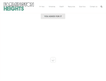 Tablet Screenshot of farmingtonheights.com
